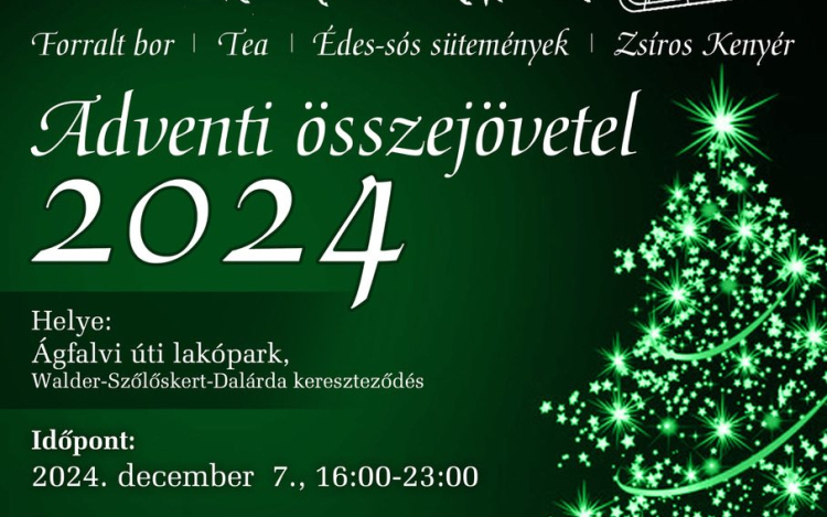 Adventi összejövetel 2024 - Ágfalvi lakópark