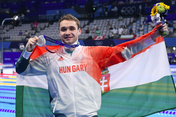 Milák Kristóf Európa-csúccsal ezüstérmet nyert szombaton 100 méter pillangón a tokiói olimpián