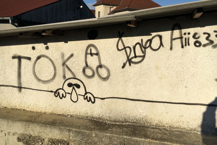 15 éves fiatalt értek tetten a járőrök graffitizés közben.
