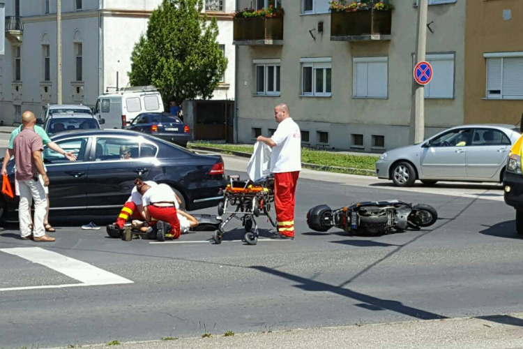 Baleset történt a mai napon Csengery úton